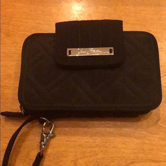 Vera Bradley black wristlet - Picture 1 of 6